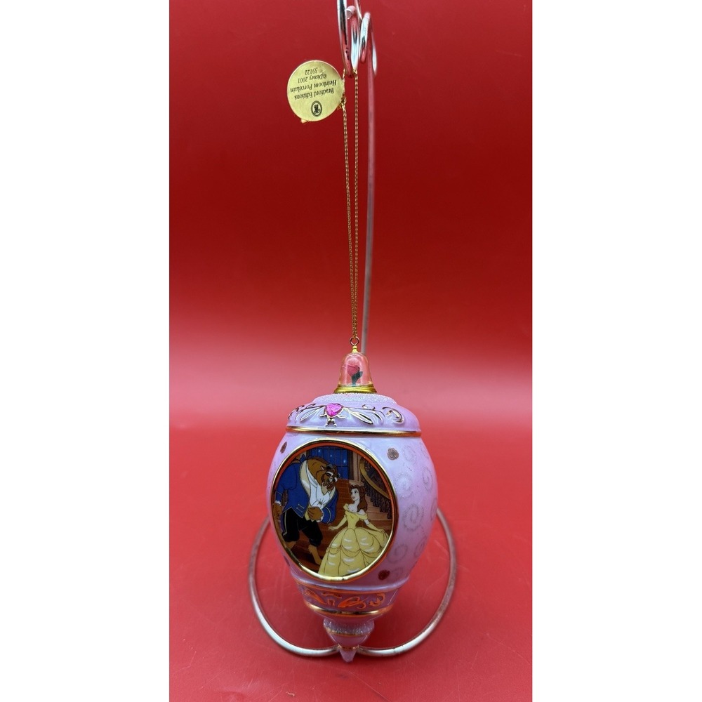Bradford Disney Princess Ornament 2001 Beauty & Beast Belle #2 Magical Moment